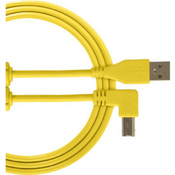 Udg U95005YL Καλώδιο Angle 90° USB-A Male 2.0 to USB-B Male 2m Yellow