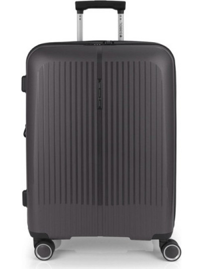 Gabol Brooklyn 123946-016 Βαλίτσα Μεσαία 65x45x27cm με 4 Ρόδες Ανθρακί