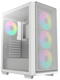 Ocypus Gamma C60 White Gaming Midi Tower Κουτί Υπολογιστή RGB με Πλαϊνό Παράθυρο