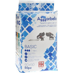 Ferribiella Basic Επιδαπέδιες Πάνες Σκύλου με Αυτοκόλλητα 60x60cm 50τμχ