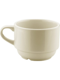 Kutahya Bone Σετ Φλιτζάνια Cappuccino & Τσαγιού Πορσελάνης Μπεζ 220ml 12τμχ BNEO01CF00