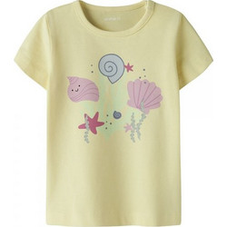 Name It Παιδικό T-Shirt Κοντομάνικο Κίτρινο 13254693