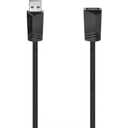 Hama 200619 Καλώδιο USB-A Male 2.0 to USB-A Female 1.5m Black