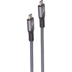 Shiverpeaks BS13-68010 Braided Stainless USB-C to USB-C 240W 0.5m Silver