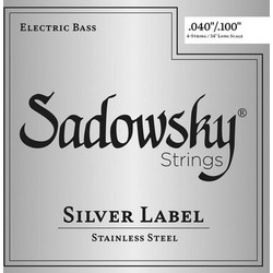 Sadowsky Silver Label Σετ 4 Χορδές Ηλεκτρικού Μπάσου Stainless Steel 40-100"