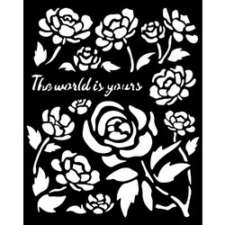 Stamperia Στένσιλ Σχέδια Timeless Roses 20x25cm KSTD1790