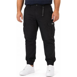 Double Ανδρικό Παντελόνι Cargo Joggers Ελαστικό Κανονική Εφαρμογή Μαύρο 262CCP-4130