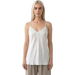 Helmi Γυναικείο Χειμερινό Lingerie Top Σατέν Λευκό 58-03-100