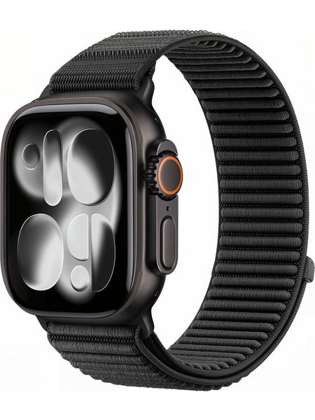 Tech-Protect NylonLoop Λουράκι Υφασμάτινο Black (Apple Watch 40 / 41 / 42mm)