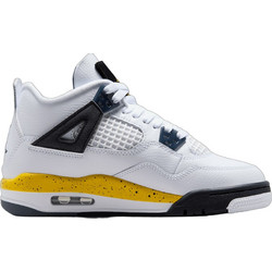 Jordan Air Jordan 4 Retro Παιδικά Sneakers Μποτάκια Λευκά Κίτρινα 408452-102