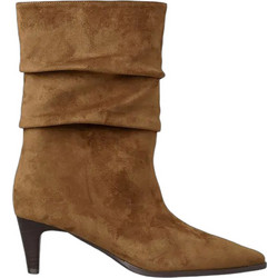 Envie Shoes Γυναικεία Μποτάκια Αστραγάλου Suede Ταμπά με Λεπτό Χαμηλό Τακούνι E83-24098