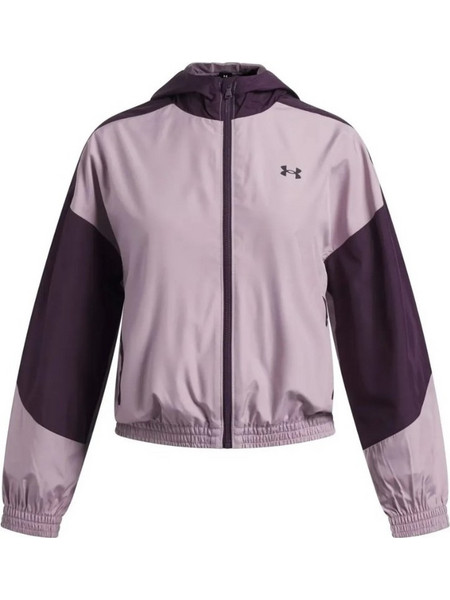Under Armour Παιδική Ζακέτα με Κουκούλα και Φερμουάρ Ροζ Μωβ 6013517-526