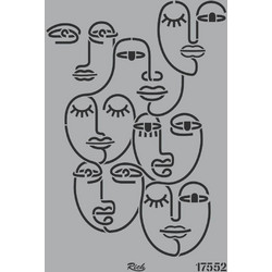 Rich Στένσιλ Σχέδια 33x48cm 552