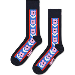 Happy Socks Βαμβακερές Γυναικείες Κάλτσες Μαύρες Μπλε Ροζ P006812-1000