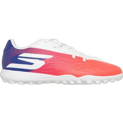 Skechers Crib TF 252192-BBLP Παιδικά Ποδοσφαιρικά Παπούτσια με Σχάρα Πορτοκαλί Μπλε Λευκά
