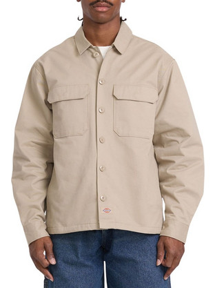 Dickies Ανδρικό Πουκάμισο Βαμβακερό Μακρυμάνικο Κανονική Γραμμή Μπεζ DK0A8E3ODS0