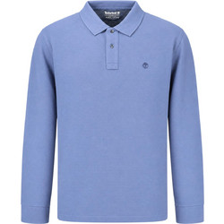 Timberland Ανδρική Μπλούζα Polo Μακρυμάνικη Μπλε TBC0YHBEEYO
