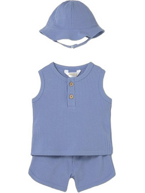 Mayoral Βρεφικό Σετ για Αγόρι Καλοκαιρινό Royal Blue 26-01294-033