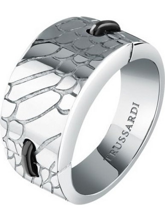 Trussardi T-Design Γυναικείο Δαχτυλίδι Βεράκι Ασημί TJAXA410
