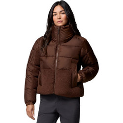 Columbia Leadbetter Point II Γυναικείο Μπουφάν Χειμωνιάτικο Puffer Κοντό Σοκολατί 2085602-256