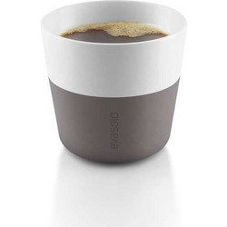 Eva Solo Marble Σετ Φλιτζάνια Espresso & Lungo Πορσελάνης Λευκά Ανθρακί 230ml 2τμχ 501021