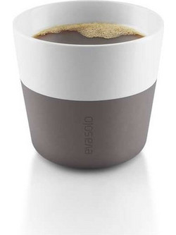 Eva Solo Marble Σετ Φλιτζάνια Espresso & Lungo Πορσελάνης Λευκά Ανθρακί 230ml 2τμχ 501021