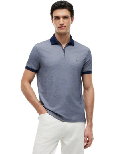 Tommy Hilfiger Ανδρική Μπλούζα Polo Κοντομάνικη Navy Μπλε MW0MW38492