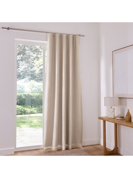 La Redoute Κουρτίνα Συσκότισης με Τρέσα 135x220 Onega 351458316 Φυσικό