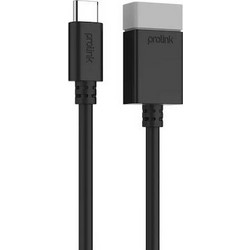 ProLink PB489-0015 Καλώδιο USB-A Female 2.0 to USB-C Male 0.15m Black