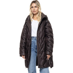 Splendid Γυναικείο Μπουφάν Χειμωνιάτικο Puffer Μακρύ Σοκολατί 56-101-076