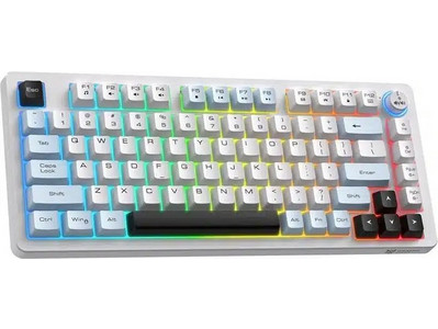 Onikuma MT501 Ασύρματο Μηχανικό Gaming Πληκτρολόγιο TenKeyLess RGB White