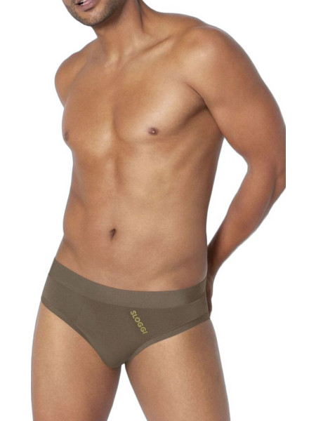 Sloggi Ανδρικά Σλιπ Χακί 2Pack 10201608-3462