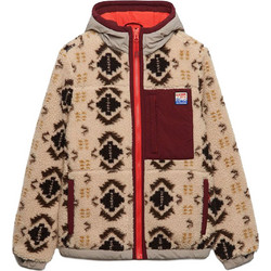 Superdry Γυναικείο Μπουφάν Χειμωνιάτικο Γούνινο Μακρύ Μπεζ W5012231A