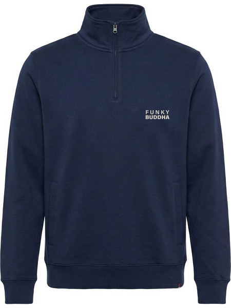 Funky Buddha Ανδρικό Φούτερ Navy Μπλε FBM014-005-06