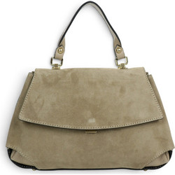 Passaggio Leather Γυναικεία Τσάντα Χειρός Σουέτ Εκρού 4986-KR-03
