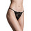 Milena By Paris Γυναικείο Sexy String με Δαντέλα Μαύρο 60112