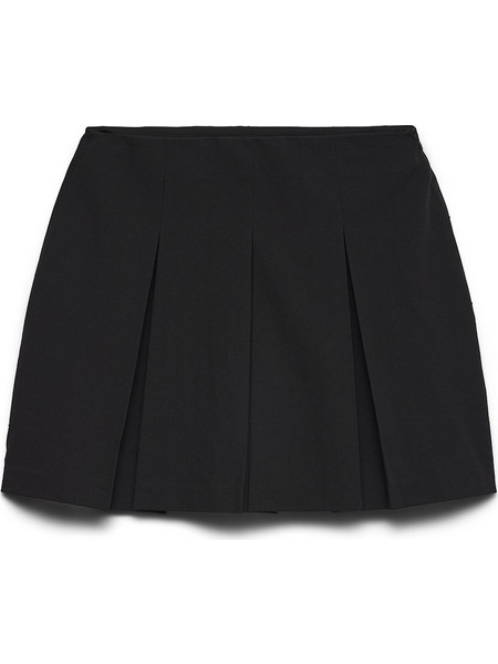 Vero Moda Μίνι Φούστα Υφασμάτινη Πλισέ Μαύρη 10352702
