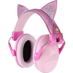 QueenMother Pink Cat Παιδικές Ωτοασπίδες Ροζ