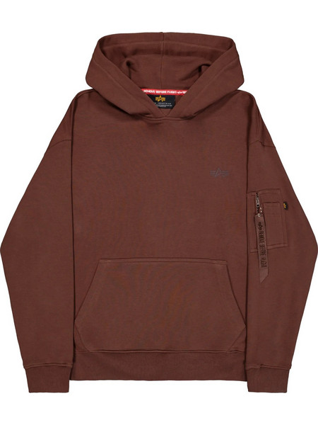 Alpha Industries Ανδρικό Φούτερ με Κουκούλα & Τσέπες Καφέ 268337204