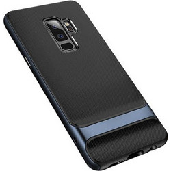 ROCK Royce Series Θήκη Σιλικόνης TPU σε Συνδυασμό με Πλαστικό για Samsung Galaxy S9 SM-G960 - Μπλε