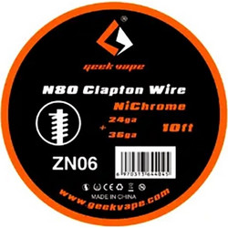 GeekVape N80 Nichrome Clapton Wire (3m) - 24GA + 36GA