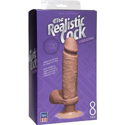 Doc Johnson The Realistic Cock Ρεαλιστικός Δονητής 20cm Καφέ