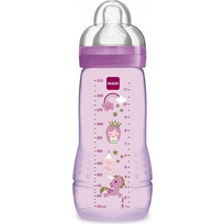 Mam Easy Active Πλαστικό Μπιμπερό με Θηλή Σιλικόνης κατά των Κολικών 4m+ Fairy Tale Pink 330ml