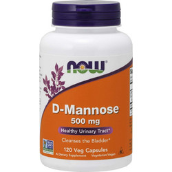 Now Foods D-Mannose 500mg 120 Κάψουλες