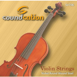 Soundsation Sv706 Σετ 4 Χορδές Βιολιού Nickel Plated Steel Medium Tension