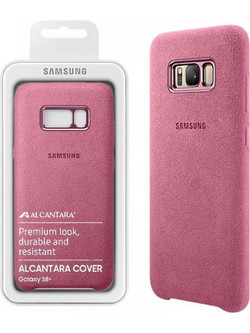 Samsung Alcantara Cover Pink (Galaxy S8+)