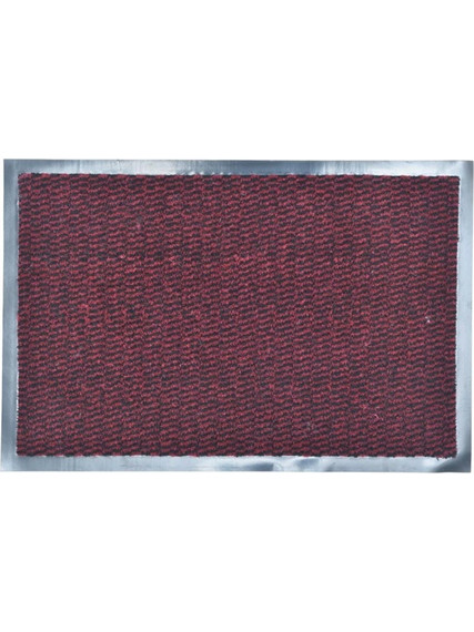 Πατάκι Χαλάκι εισόδου 60x80 cm σε Burgundy χρώμα με Μαύρο περίγραμμα, Lisa - Aria Trade