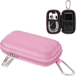 AGPTEK Φορητή θήκη Ροζ Για συσκευές αναπαραγωγής MP3 Player 1.8 inch, iPod Nano, Ακουστικά, Μετρητά, Κλειδιά, Κάρτες (B01N6P1URS)