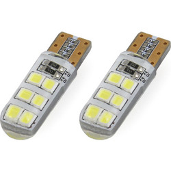 AMiO T10 Standard LED White 12V 1,5W 2τμχ