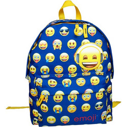 Paxos Emoji Little Faces Σχολική Τσάντα Πλάτης Δημοτικού Μπλε 167953
